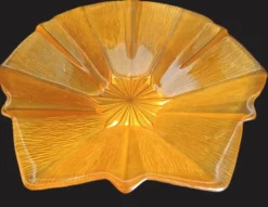 Centre de table en verre Walther Glass en forme d'étoile