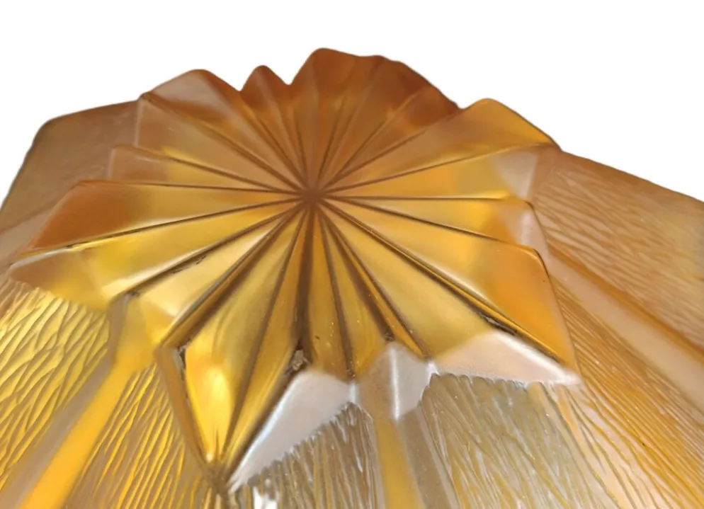 Centre de table en verre Walther Glass en forme d'étoile