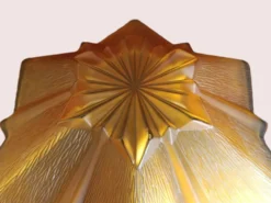 Centre de table en verre Walther Glass en forme d'étoile