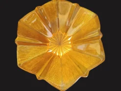 Centre de table en verre Walther Glass en forme d'étoile