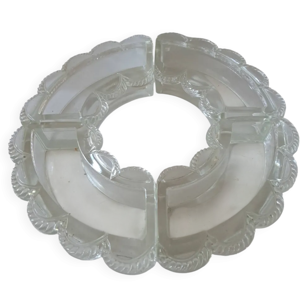 Centre de table Lalique France. Modèle Festons.