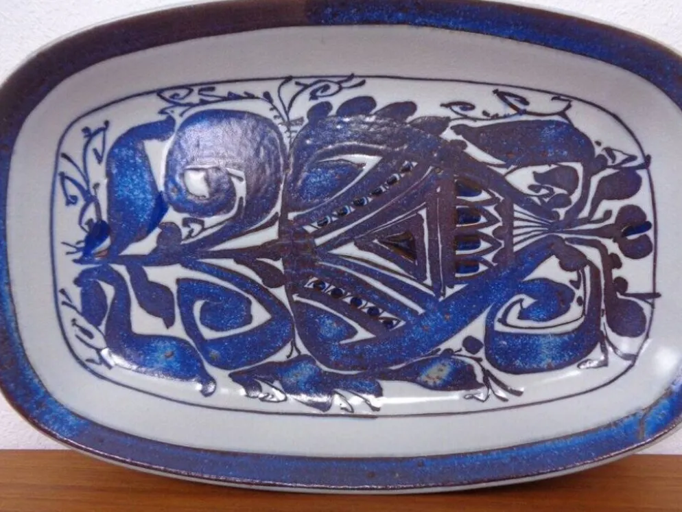 Ceramic 426-2841 Aluminia Plate by Kari Christensen for Royal Copenhagen, Denmark