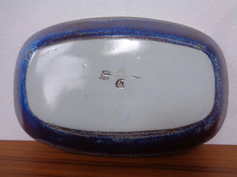 Ceramic 426-2841 Aluminia Plate by Kari Christensen for Royal Copenhagen, Denmark