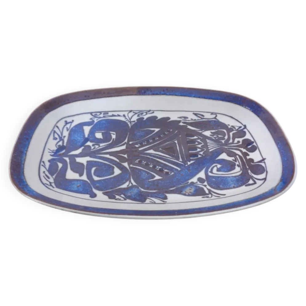 Ceramic 426-2841 Aluminia Plate by Kari Christensen for Royal Copenhagen, Denmark