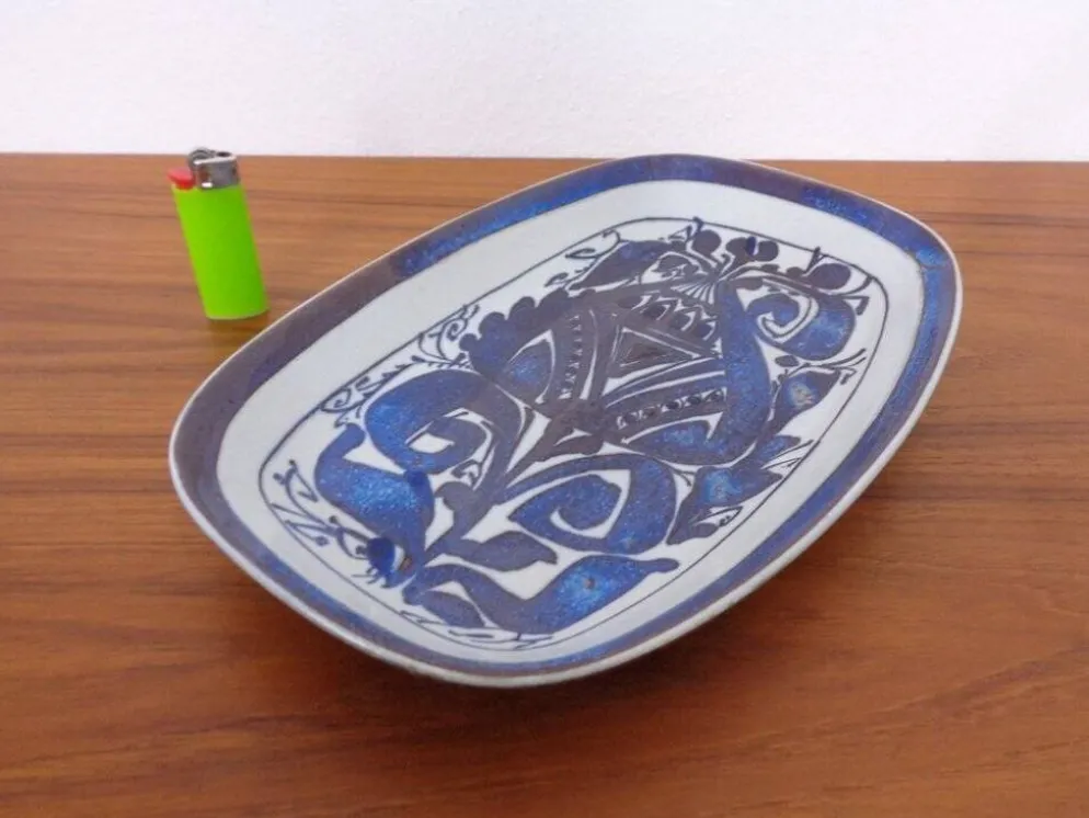 Ceramic 426-2841 Aluminia Plate by Kari Christensen for Royal Copenhagen, Denmark