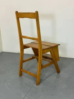 Chaise d'escalier de bibliothèque métamorphique esthétique vintage, années 1930