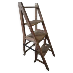 Chaise escabeau ancien