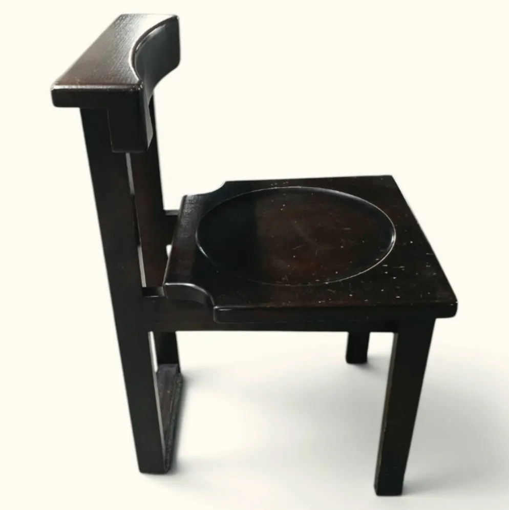 Chaise prie-Dieu brutaliste – Design monastique suisse, 1960