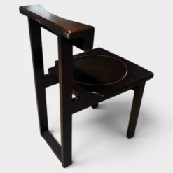 Chaise prie-Dieu brutaliste – Design monastique suisse, 1960