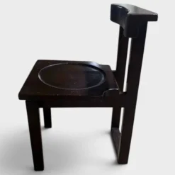 Chaise prie-Dieu brutaliste – Design monastique suisse, 1960