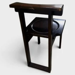Chaise prie-Dieu brutaliste – Design monastique suisse, 1960