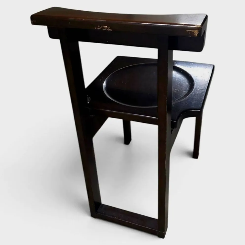 Chaise prie-Dieu brutaliste – Design monastique suisse, 1960