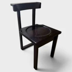 Chaise prie-Dieu brutaliste – Design monastique suisse, 1960