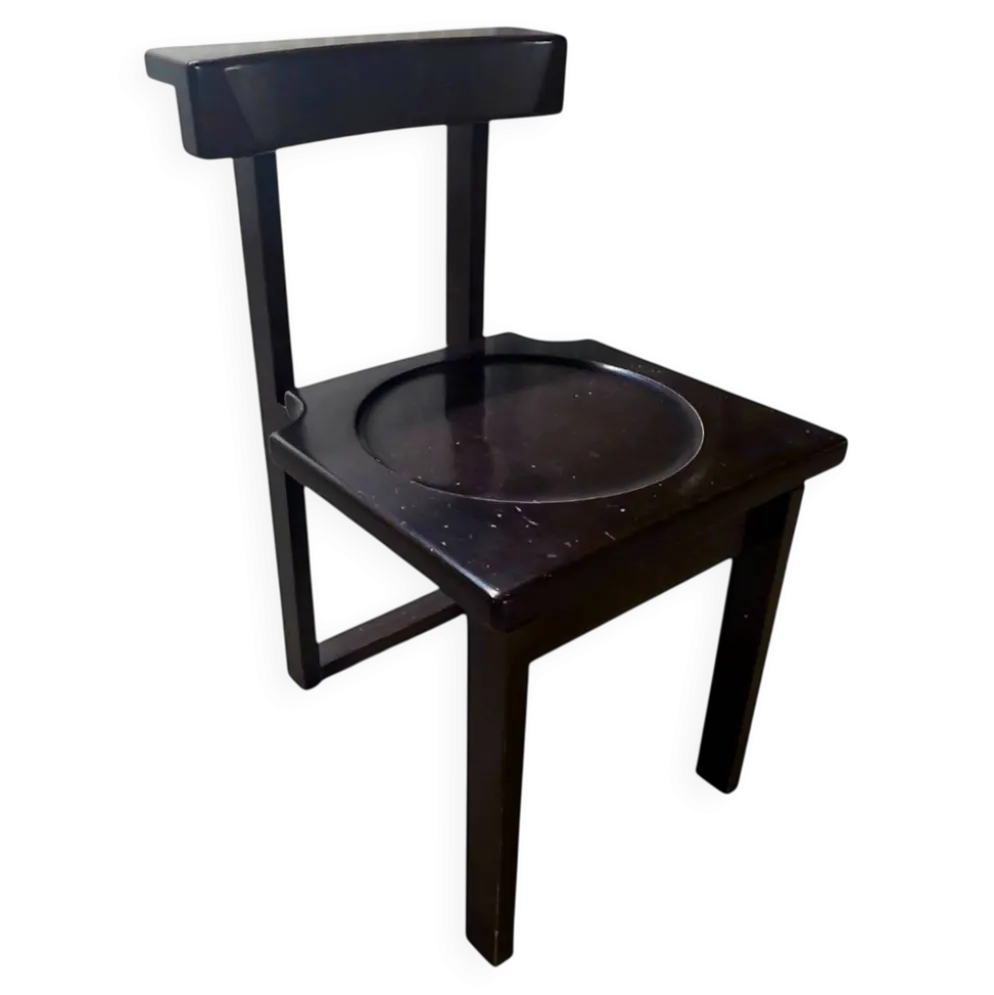 Chaise prie-Dieu brutaliste – Design monastique suisse, 1960