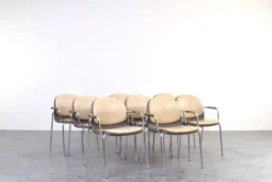 Chaises vintage allemandes de Wilkhahn, années 1980, ensemble de 8.