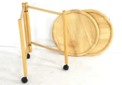 Chariot avec plateaux amovibles attr. Jens Quistgaard