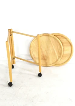 Chariot avec plateaux amovibles attr. Jens Quistgaard