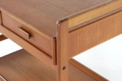Chariot danois avec deux tiroirs - 'Favrholt' - design danois en teck