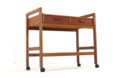 Chariot danois avec deux tiroirs - 'Favrholt' - design danois en teck