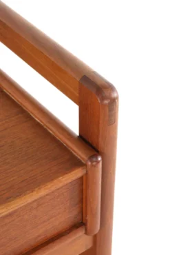 Chariot danois avec deux tiroirs - 'Favrholt' - design danois en teck