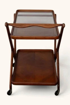 Chariot de bar (bar cart) de Cesare Lacca pour Cassina, années 50