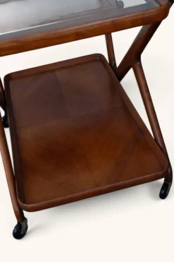 Chariot de bar (bar cart) de Cesare Lacca pour Cassina, années 50