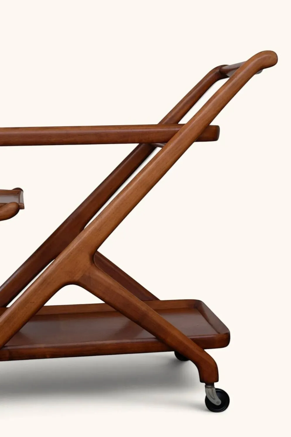 Chariot de bar (bar cart) de Cesare Lacca pour Cassina, années 50