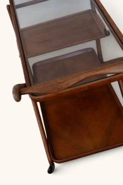 Chariot de bar (bar cart) de Cesare Lacca pour Cassina, années 50
