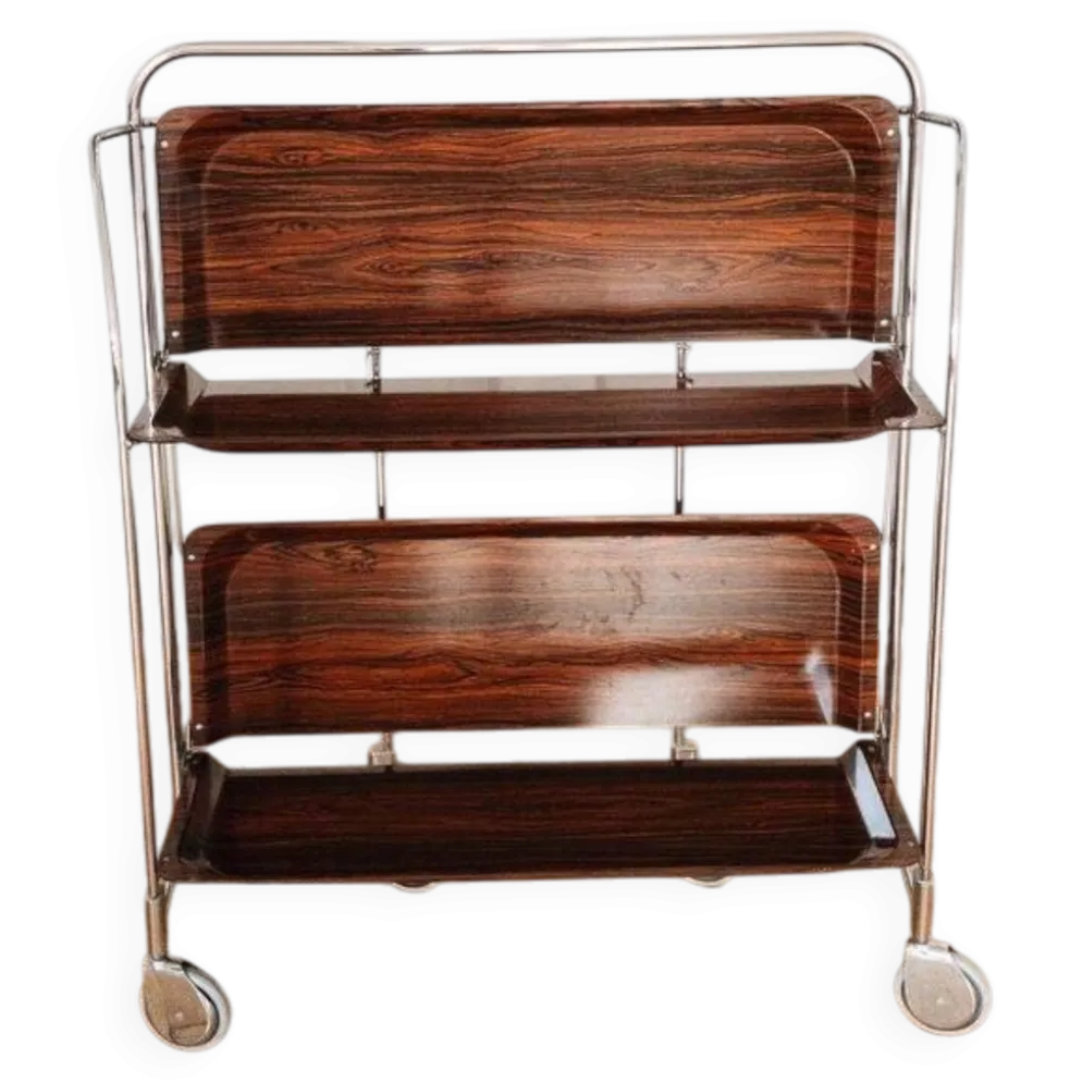 Chariot de bar ou trolley allemand moderne du milieu du siècle, années 1970