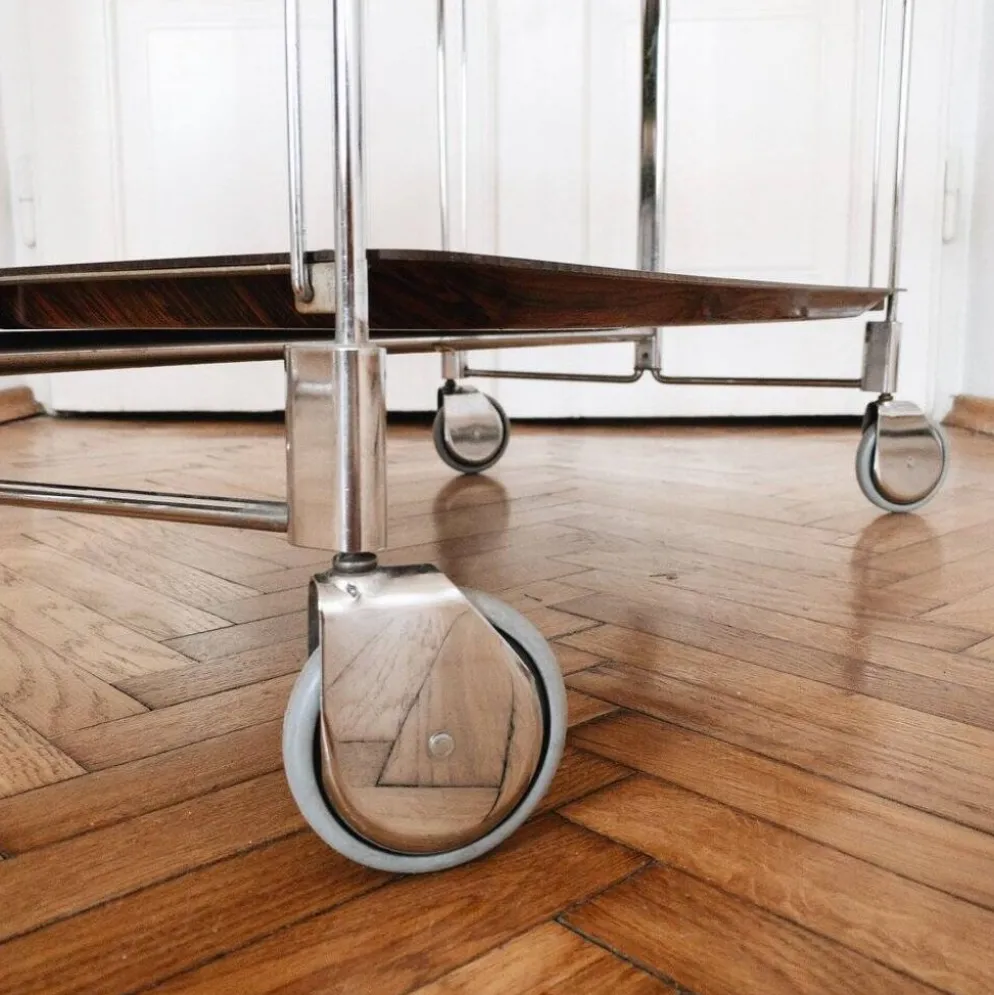Chariot de bar ou trolley allemand moderne du milieu du siècle, années 1970