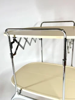 Chariot de bar pliable Vintage Kartell Gastone par Antonio Citterio, années 1980, Italie