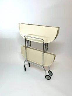 Chariot de bar pliable Vintage Kartell Gastone par Antonio Citterio, années 1980, Italie