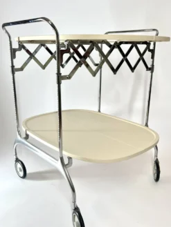 Chariot de bar pliable Vintage Kartell Gastone par Antonio Citterio, années 1980, Italie