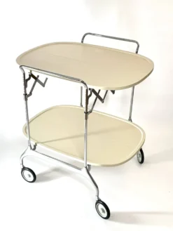 Chariot de bar pliable Vintage Kartell Gastone par Antonio Citterio, années 1980, Italie
