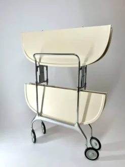Chariot de bar pliable Vintage Kartell Gastone par Antonio Citterio, années 1980, Italie