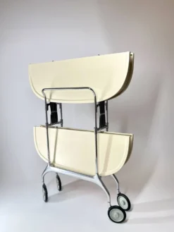 Chariot de bar pliable Vintage Kartell Gastone par Antonio Citterio, années 1980, Italie