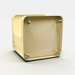 Chariot de bar roulant en plastique beige par Marcello Siard pour Longato, Italie, 1970