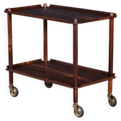 Chariot de Bar Vintage en Palissandre par Poul Hundevad, 1960s