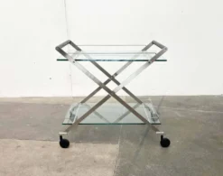 Chariot de bar vintage italien modèle Mister Service par Andreas Weber pour Gallotti & Radice, années 1990.
