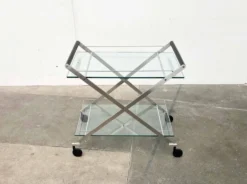 Chariot de bar vintage italien modèle Mister Service par Andreas Weber pour Gallotti & Radice, années 1990.