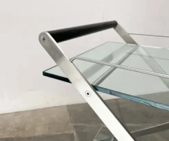 Chariot de bar vintage italien modèle Mister Service par Andreas Weber pour Gallotti & Radice, années 1990.