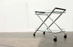 Chariot de bar vintage italien modèle Mister Service par Andreas Weber pour Gallotti & Radice, années 1990.