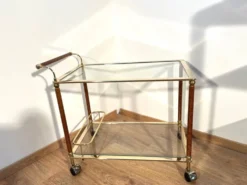 Chariot de bar vintage Lancel