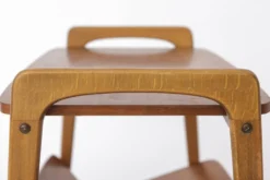 Chariot de bar vintage sur roues, table chariot moderne du milieu du siècle, Allemagne des années 1960