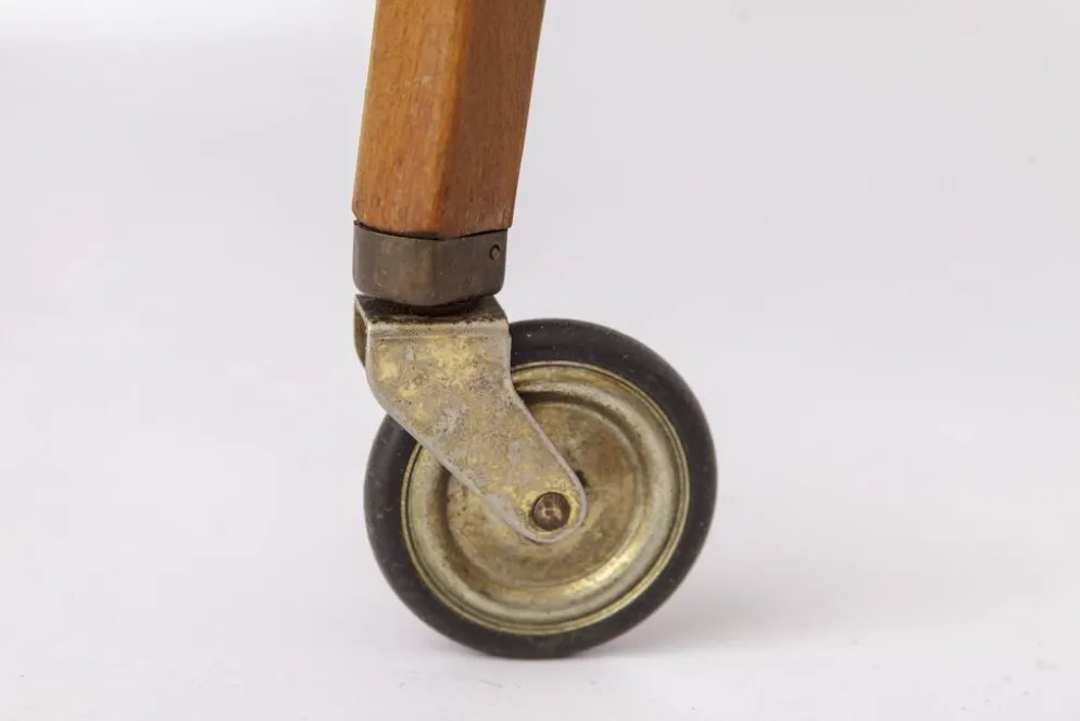 Chariot de bar vintage sur roues, table chariot moderne du milieu du siècle, Allemagne des années 1960