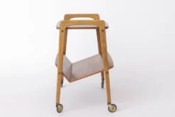 Chariot de bar vintage sur roues, table chariot moderne du milieu du siècle, Allemagne des années 1960