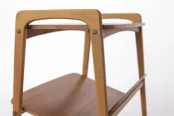 Chariot de bar vintage sur roues, table chariot moderne du milieu du siècle, Allemagne des années 1960