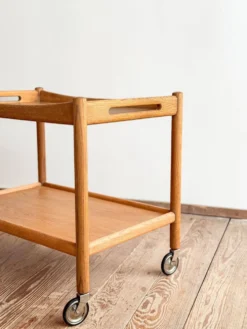 Chariot de bar Wegner en chêne pour Andreas Tuck
