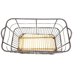 Chariot de boulangerie en métal vintage français long – Trolley à pain industriel – Roulettes L