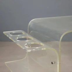 Chariot de cuisine vintage en plexiglas design Italie années 1970
